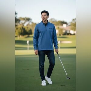 Callaway Blue Quarter-Zip size XL Pullover